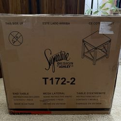 Set Of 2 Freedan End Tables (Whitewash) - Brand New