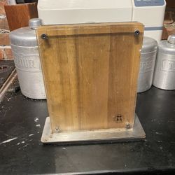 Schmit Brothers Arcadia Wood Knife Block from Crate and Barrel