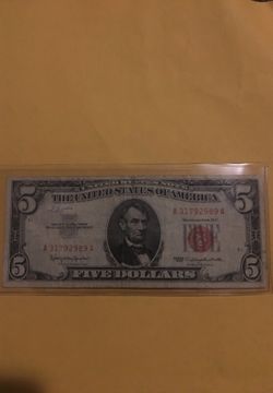 Series of 1953 five Dollar Federal Reserve note ==good