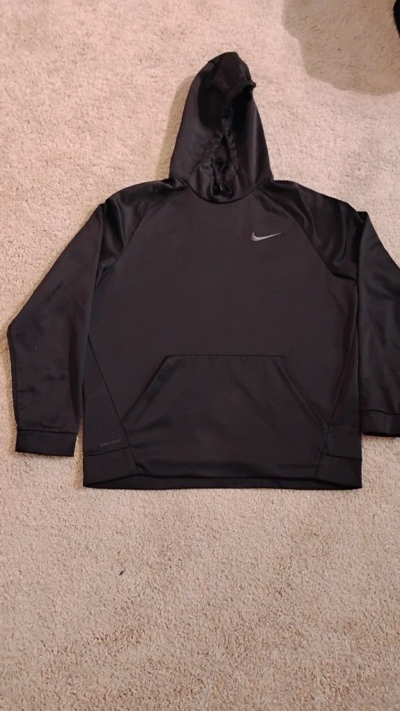NIKE Dri-FIT Pullover Versatile Hoodie, XL, Black
