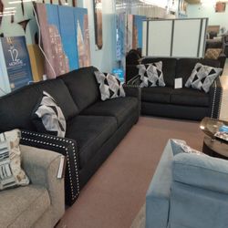 😍 Black Sofa And Loveseat Set