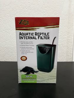 Zilla Aquactic Pet Reptile Internal Water Filter, For Up To 40 Gallons of Water