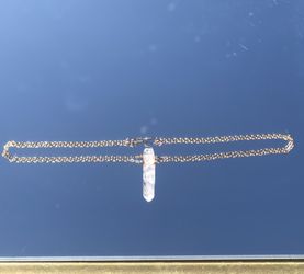Clear Crystal Quartz Necklace