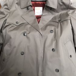 Mens London Fog Trench/Rain Coat Removable Lining New Sz 42