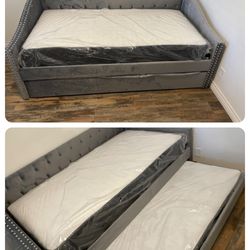 NEW TWIN DAYBEDS WITH MATTRESSES INCLUDED
