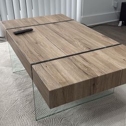 Modern Oak Wood Coffe Table 