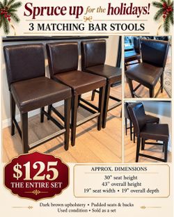 Set of 3 Barstools