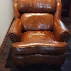 LEATHER CHAIRS (2)