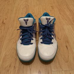 Nike Kobe Basketball Shoes White Teal Purple Size 9