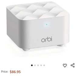 NETGEAR Orbi Mesh WiFi Add-on Satellite - Works with Your Orbi Router, add up to 1,500 sq. ft, speeds up to 1.2Gbps 