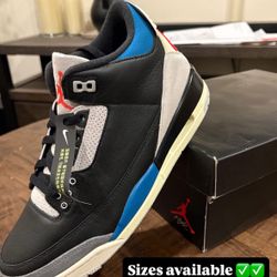 Air Jordan 3 Rare Air Sizes 6.5y 7y 9.5M