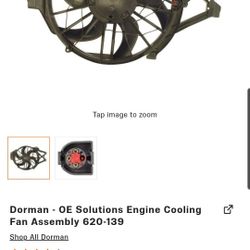 Ford Mustang 2001-2004 4.6L V8 Engine Cooling Fan Assembly