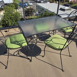 Wrought Iron Table and Chairs
