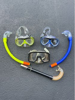 Snorkel mask & breathing tube
