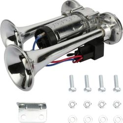 600DB Dual Electric Air Horns Kit with Compressor
