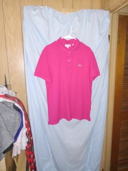 Lacoste Bright Pink Polo Shirt