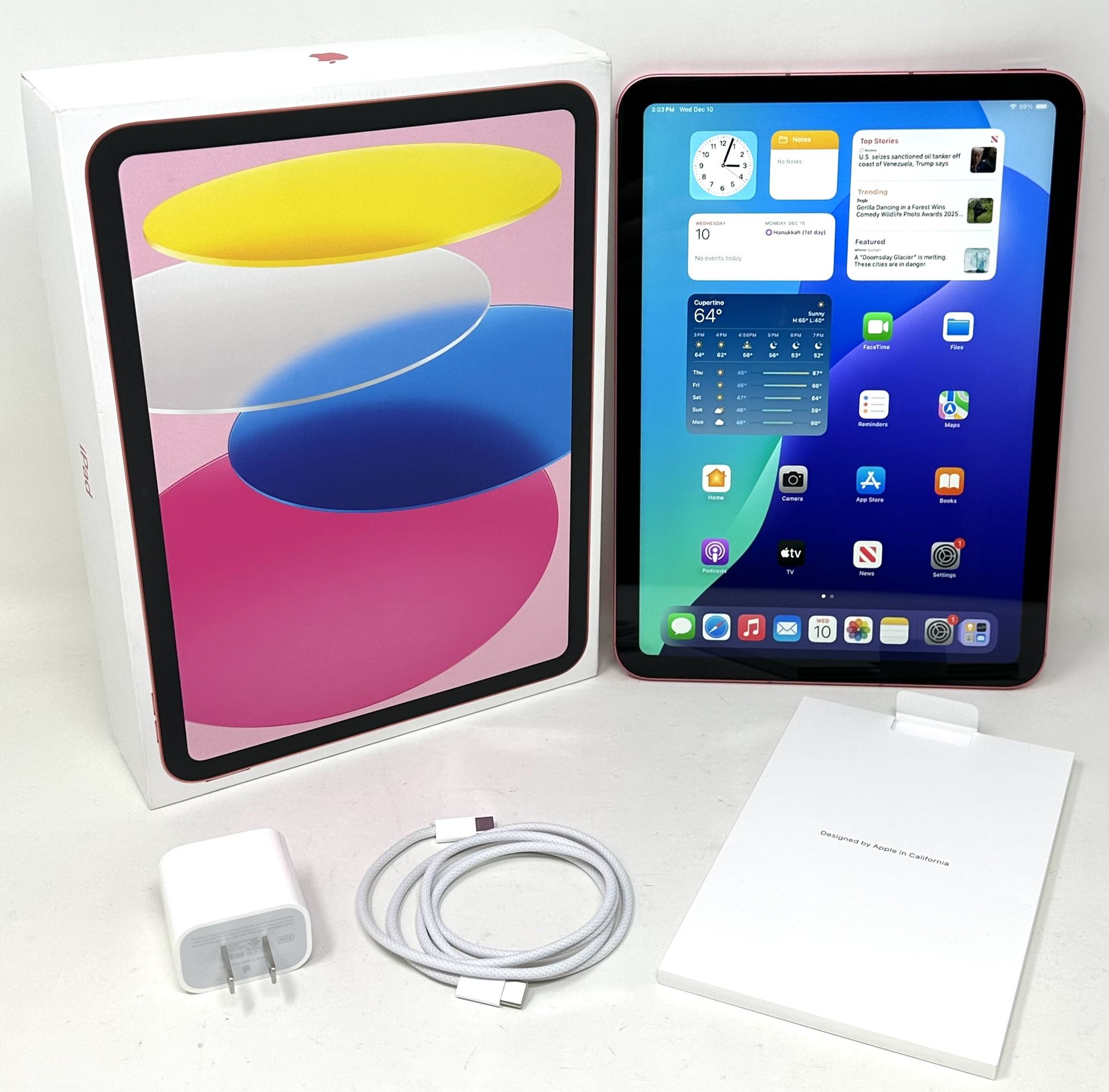 Apple MD7J4LL/A 11" iPad A16 Chip 128GB Pink Tablet - Wi-Fi ONLY