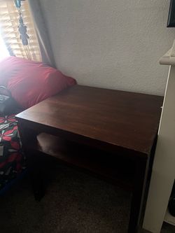 Brown medium table