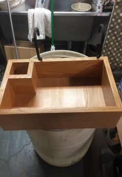 Bunk bed desk/bin/organizer