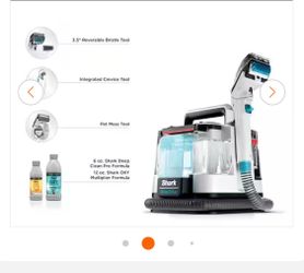 Shop Shark StainStriker Portable Corded Upholstery, Car, Rug and Carpet Cleaner with Spot and Pet Odor Remover in White