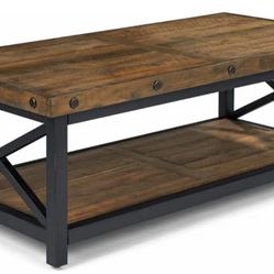 Flexsteel Carpenter Collection - Wood Coffee Table & 2 End Tables