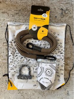 TEX-LOCK- German made flexible, secure and lightweight bike lock made of high tech textiles. New