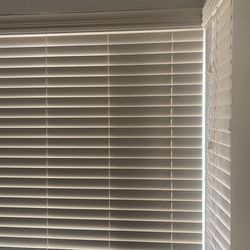 Faux Wood Blinds Fits Window 58 7/8” Wide 43” High