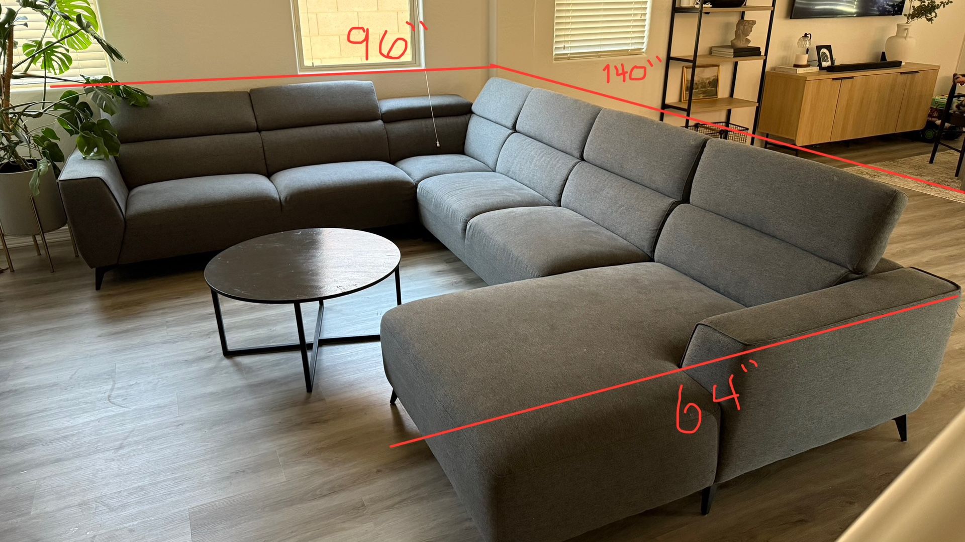 Living Spaces Sectional Couch