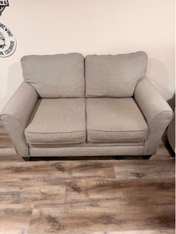Grey Loveseat with removable covers