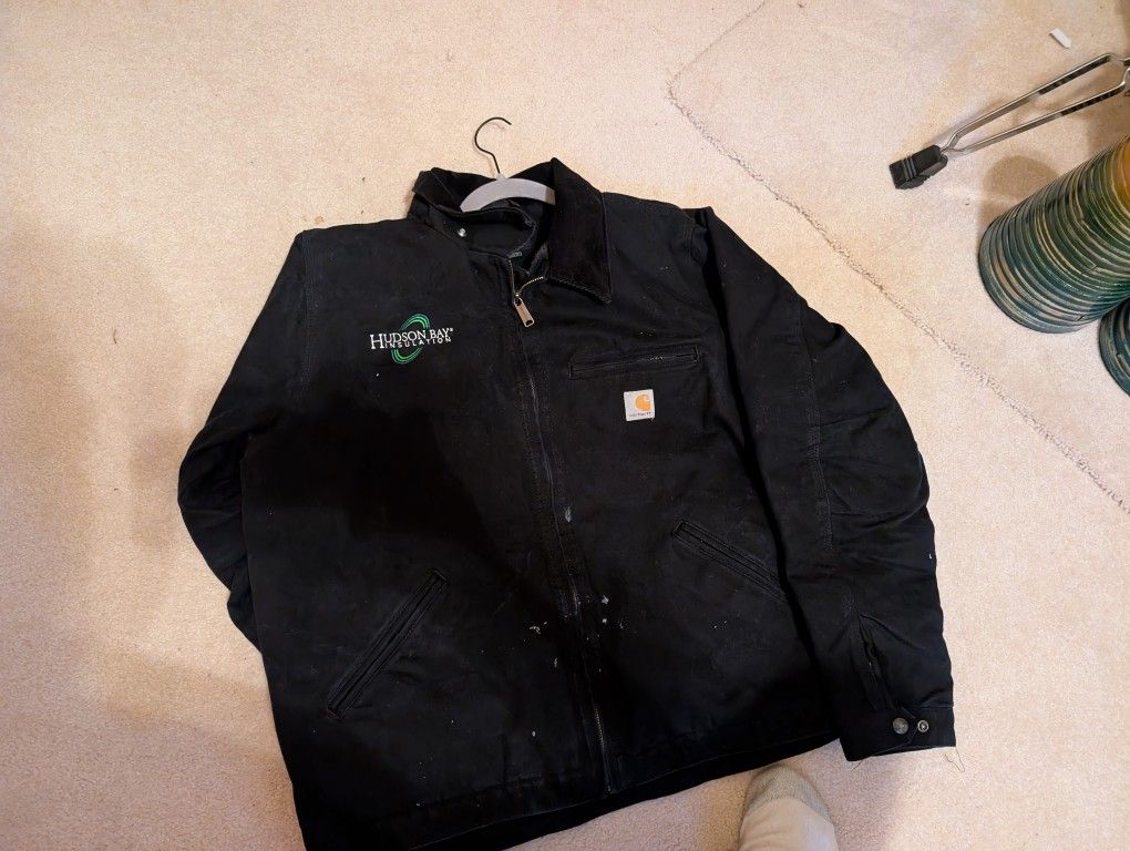 Black XL Carhartt Work Jacket