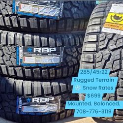 $699 Las 4 llantas. Nuevas.  Instaladas. Balanciadas. 285/45r22 285/45/22 285-45-22 285 45 22 2854522 