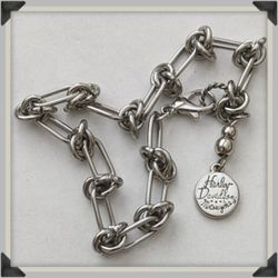 Harley Davidson HD Charm Bracelet On Stainless Steel Rope Chain 