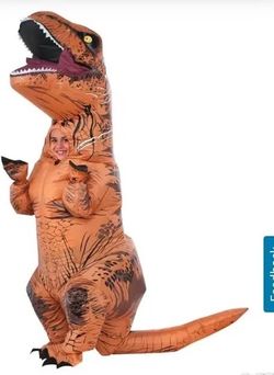 Inflatable dinosaur costume