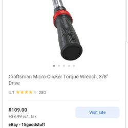 3/8 Torque wrench 