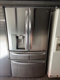 LG Stainless Steel Refrigerator And Freezer