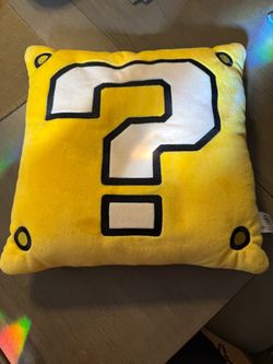 Super Mario Question Block Plush Pillow