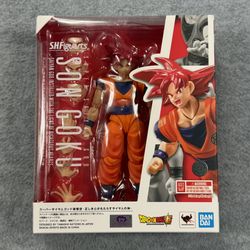SH Figuarts Super Saiyan God Goku Dragon Ball Z Action Figure