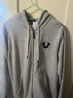 Grey true relgion hoodie