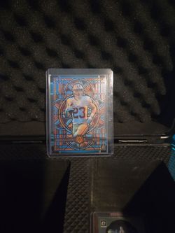 Christian McCaffrey 49ers Mosaic Stained Glass Football Card
