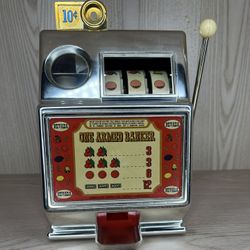 Vintage Medley MFG Co. One-Armed Banker Slot Toy – Reno, Nevada Collectible
