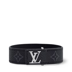 Louis Vuitton LV Slim Bracelet Monogram Eclipse Black