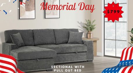 SECTIONAL WITH PULL OUT BED