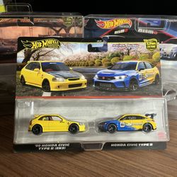 ‘99 Honda Civic Type R (EK9) & Honda Civic Type R Hotwheels 2 Pack