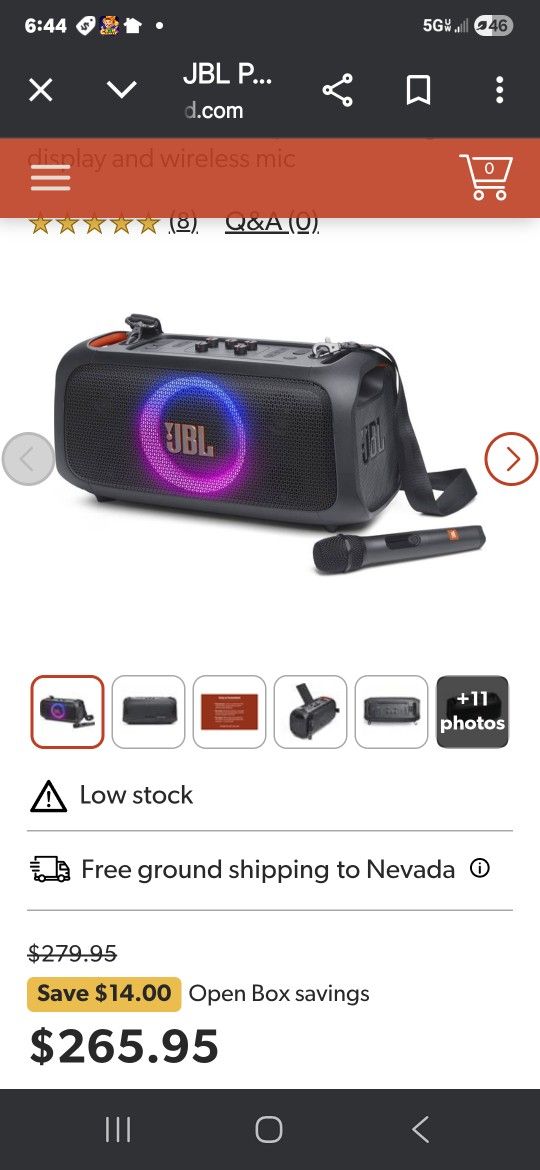 Brand New Jbl Party Box