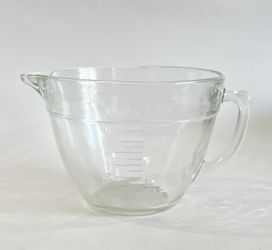 Vtg Fire King Anchor Hocking 8-cup 2qt Batter Bowl Measuring Glass Cup Large 