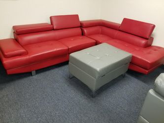Red sectional