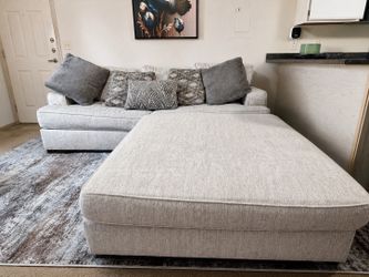 Alessandra Oversized Sofa and Oversized Ottoman Set