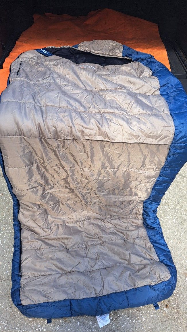Super nice, 20°.Mummy style , sleeping bag , field and stream