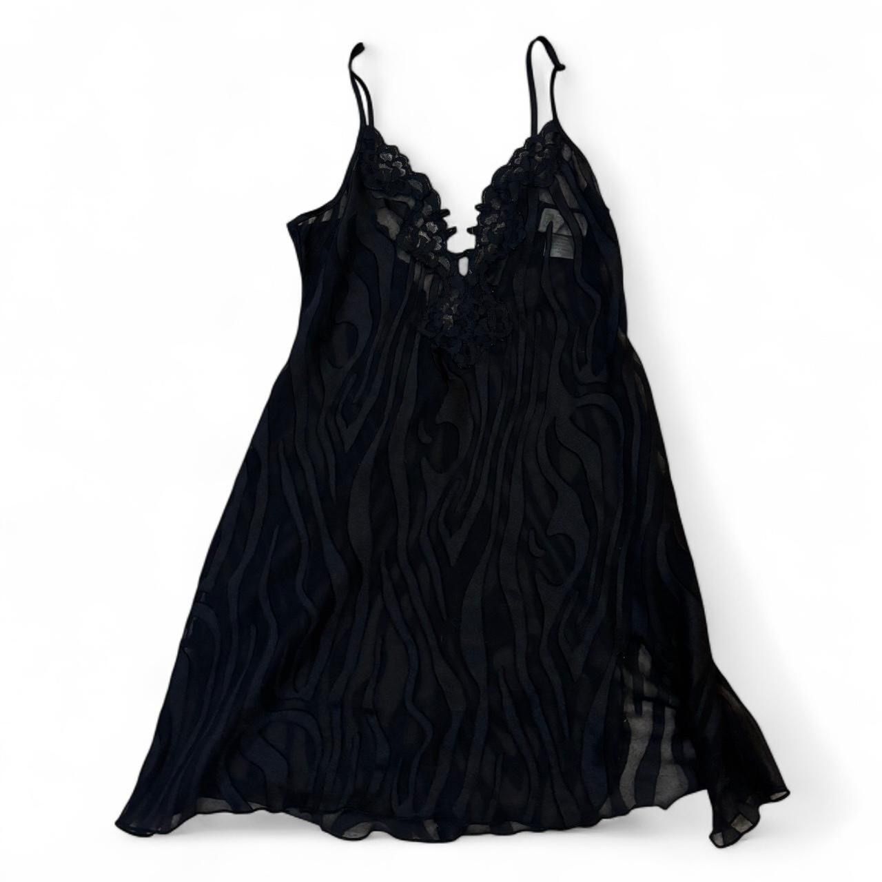 Vintage California Dynasty Black Nightgown – Size S