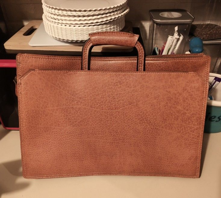Vintage C&C Leather Briefcase/Portfolio Bag